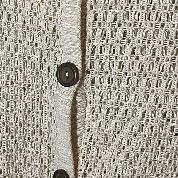 Rubbish Hooded Crochet Style Button Up Cardigan Size XL - Picture 4 of 7